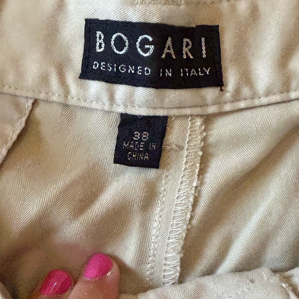 Bogari Men’s Dress Shorts Size 38 Khaki - Picture 3 of 4